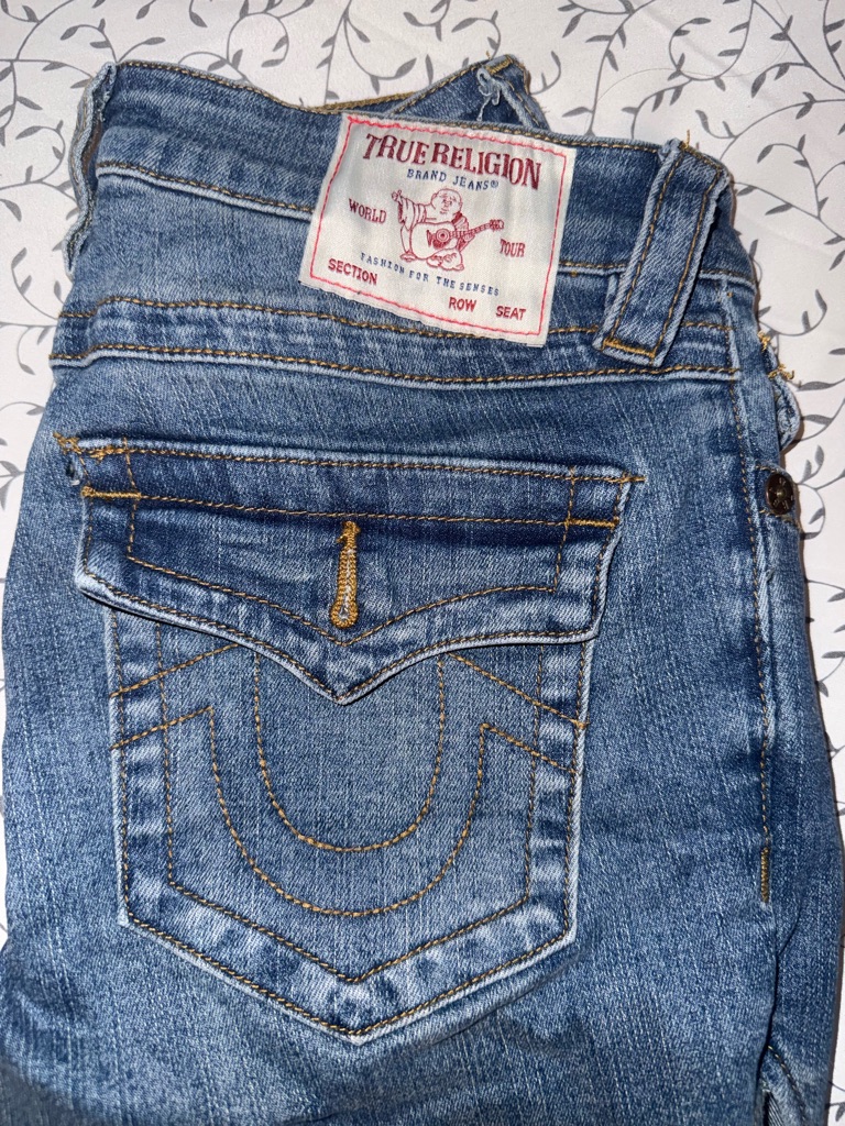 True Religion Women's Blue Boot Cut Jeans